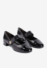 Mary Jane Ballet Pumps in Leather