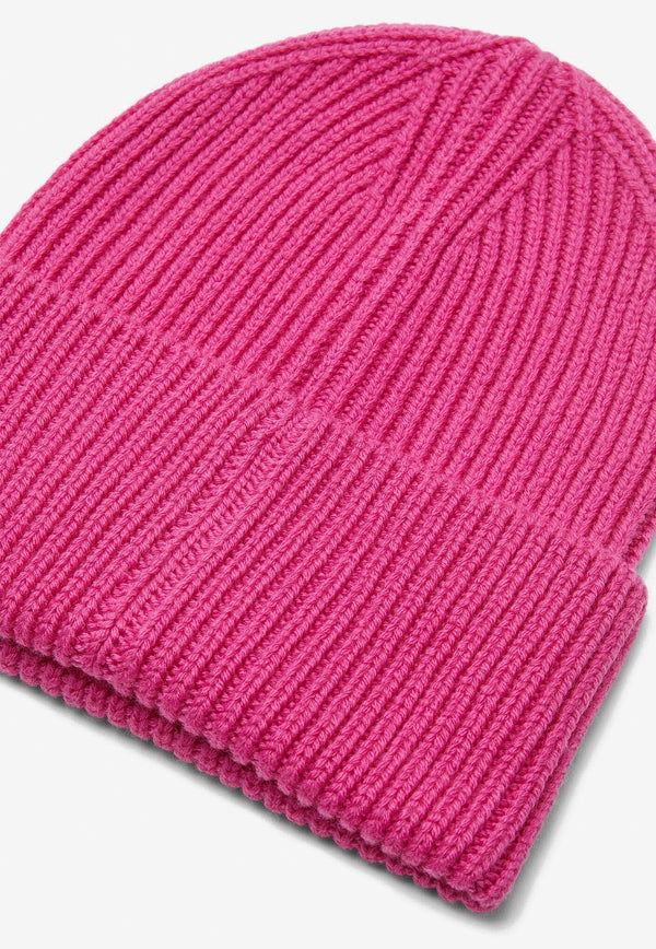 Greca Wool Ribbed Beanie