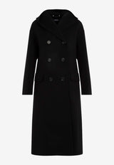 Favola Hoodie Coat in Virgin Wool