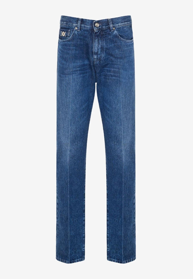 Medusa Biggie Straight-Leg Jeans