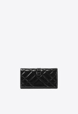 Greca Goddess Clutch in Quilted Leather