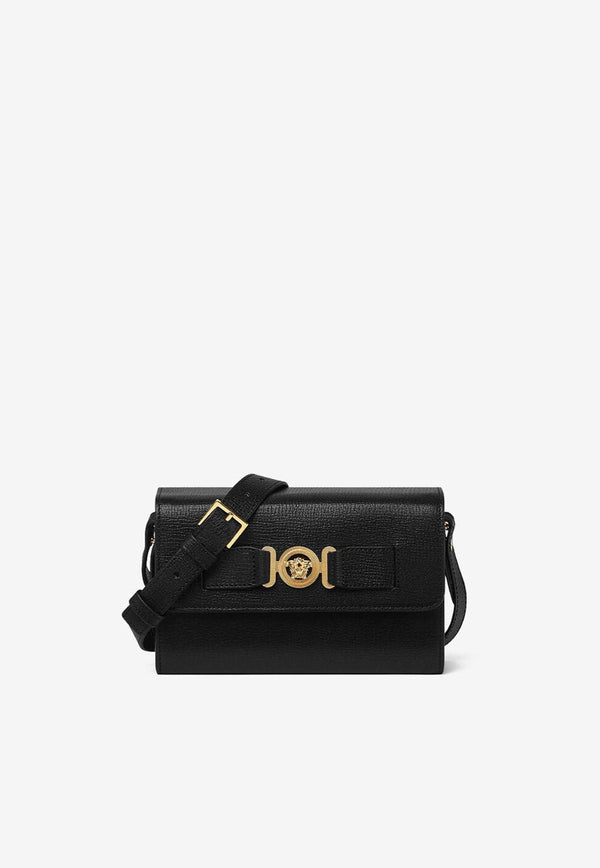 Medusa Biggie Leather Messenger Bag