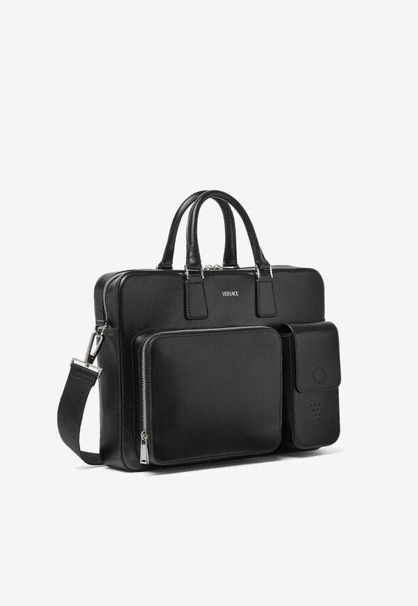 Cargo Calf Leather Briefcase