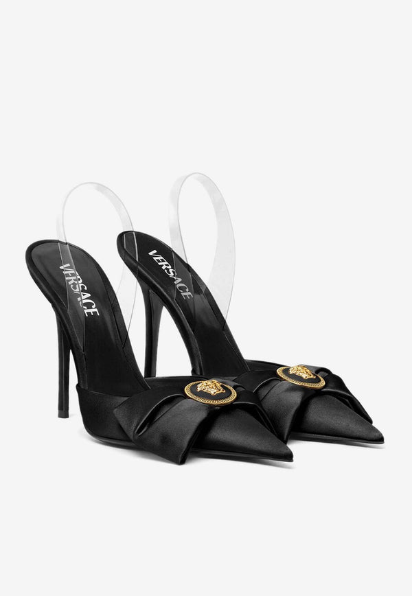 Alia 110 Slingback Satin Pumps