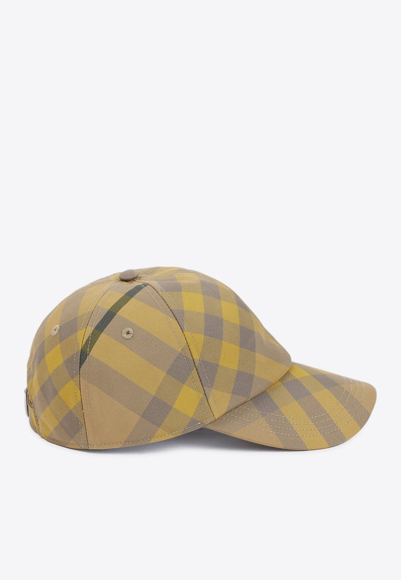 Checked Baseball Cap