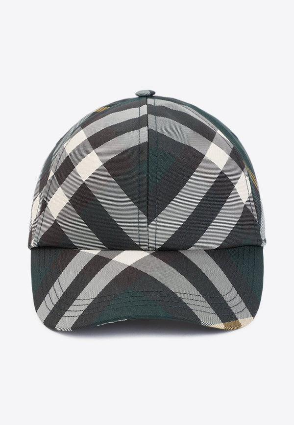 Checked Baseball Cap