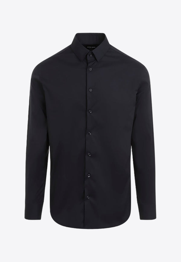 Long-Sleeved Button-Up Shirt