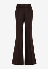 Rhein Flared Pants in Silk