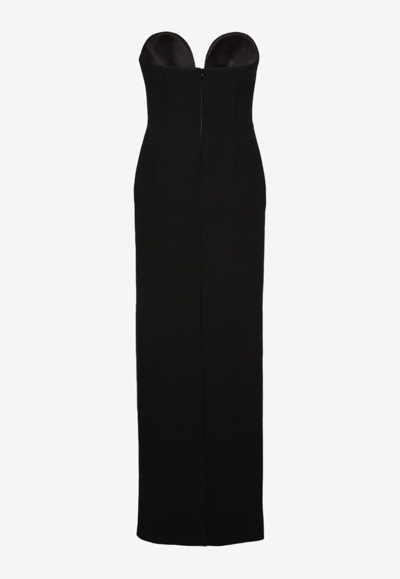 Strapless Bustier Maxi Dress