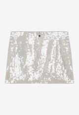 Sequined Mini Skirt