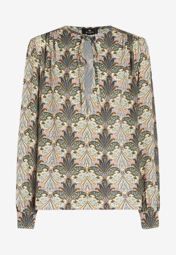 Paisley Long-Sleeved Blouse