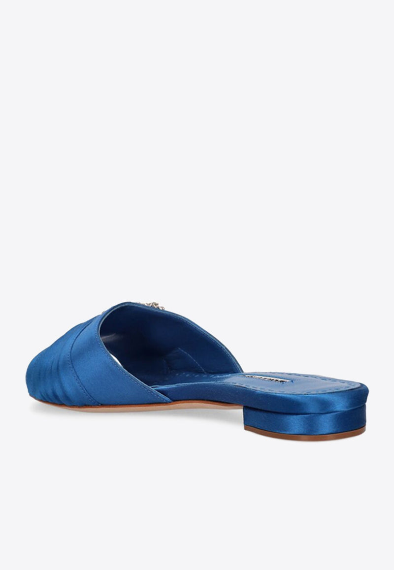 Pralina Crystal-Embellished Satin Sandals