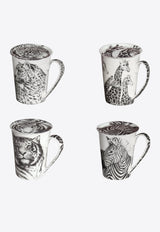 Wild Spirit Mug with Lid - Set of 4