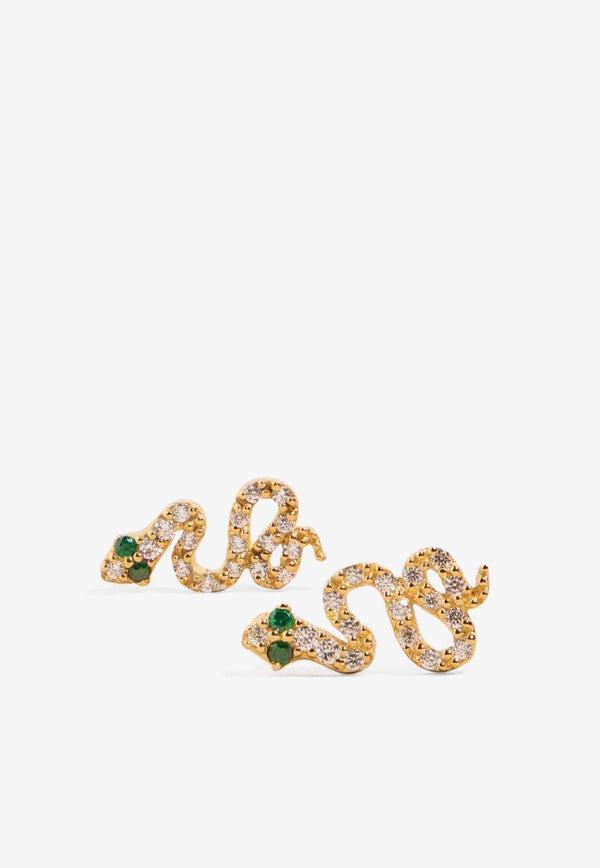 Snake Embellished Earrings