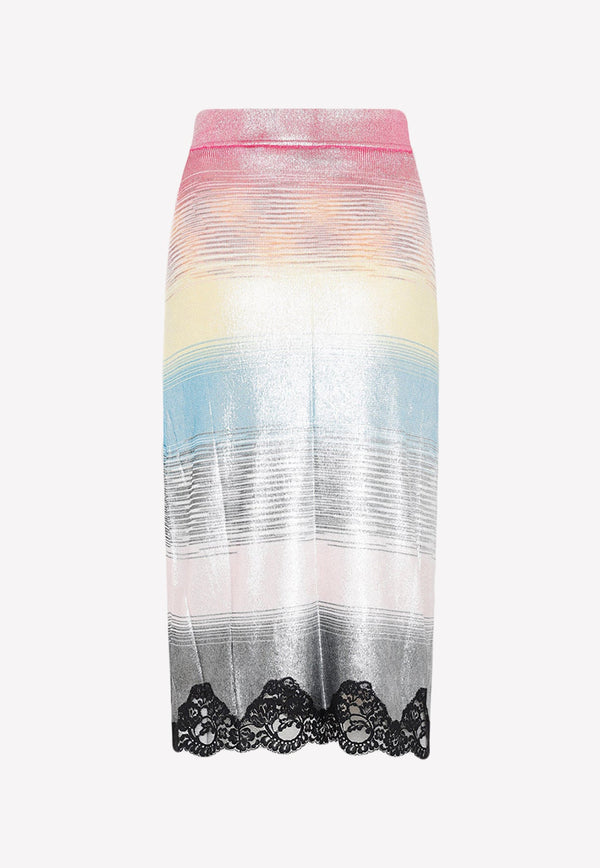 Color-Block Midi Skirt