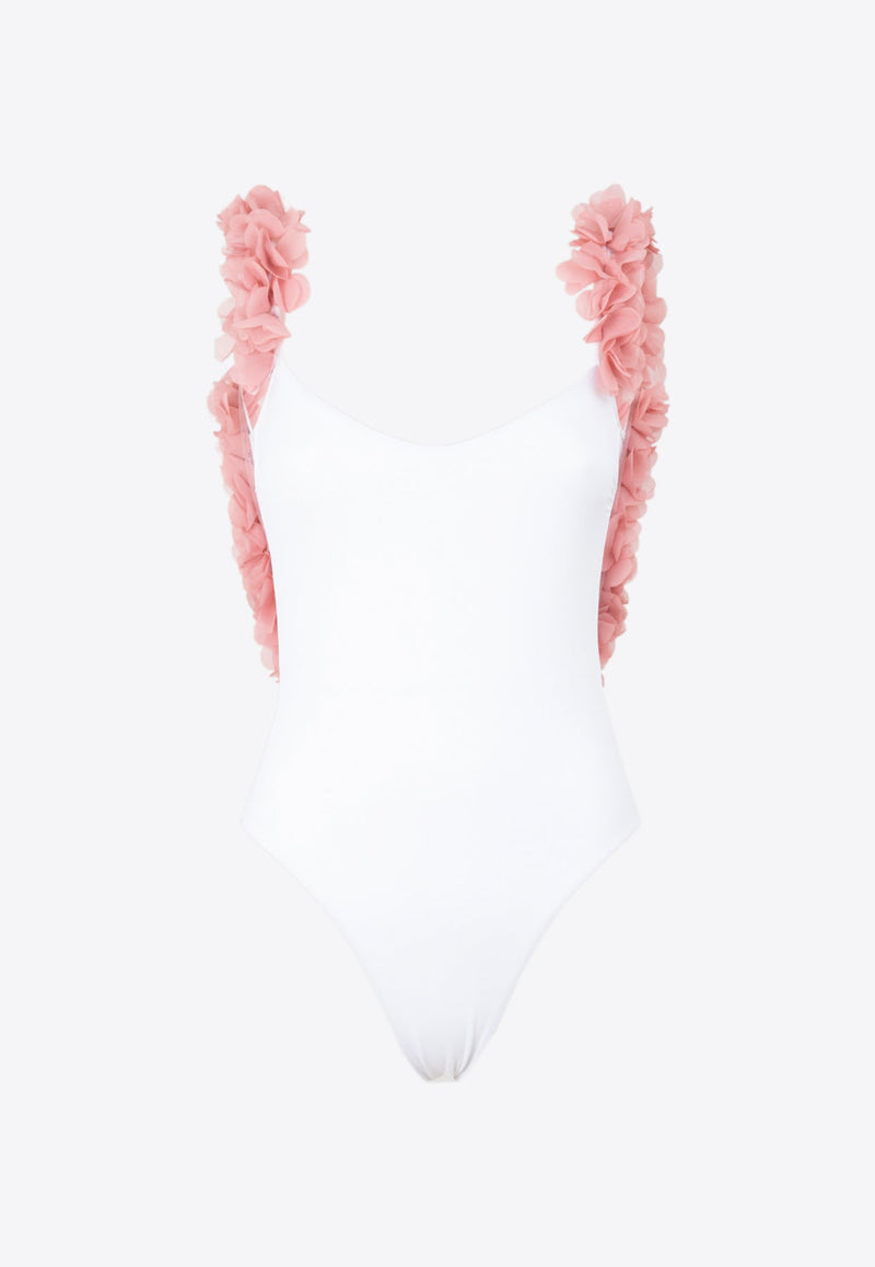 Amira One-Piece Swimsuit with Floral Applique