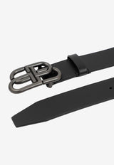 BB Buckle Leather Belt