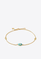 Heritage 18-karat Yellow Gold Chain Bracelet with Diamond