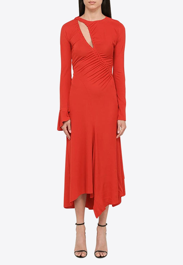 Asymmetric Midi Dress