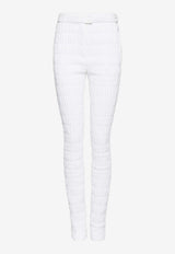 Quilted Slim-Leg Pants