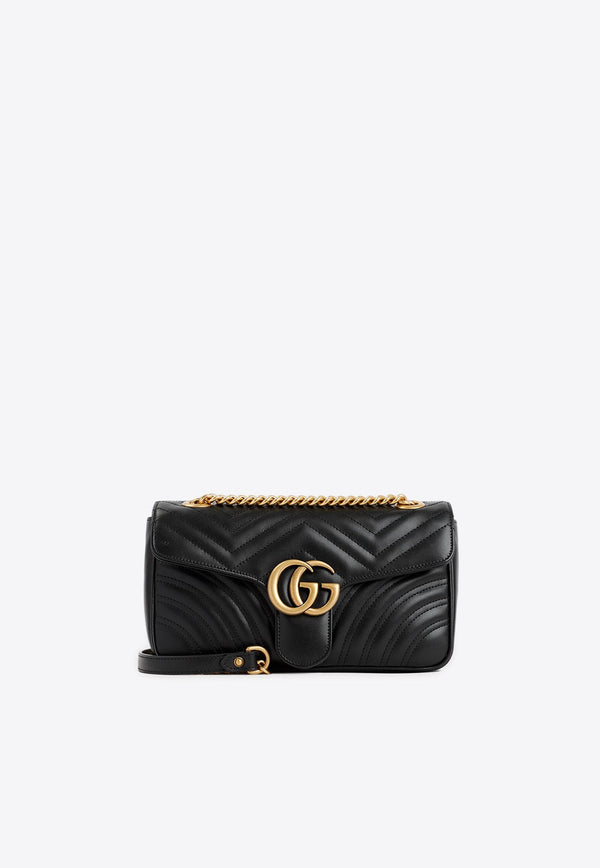 Small GG Marmont Shoulder Bag in Matelassé Leather