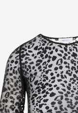 Leopard Devoré Top