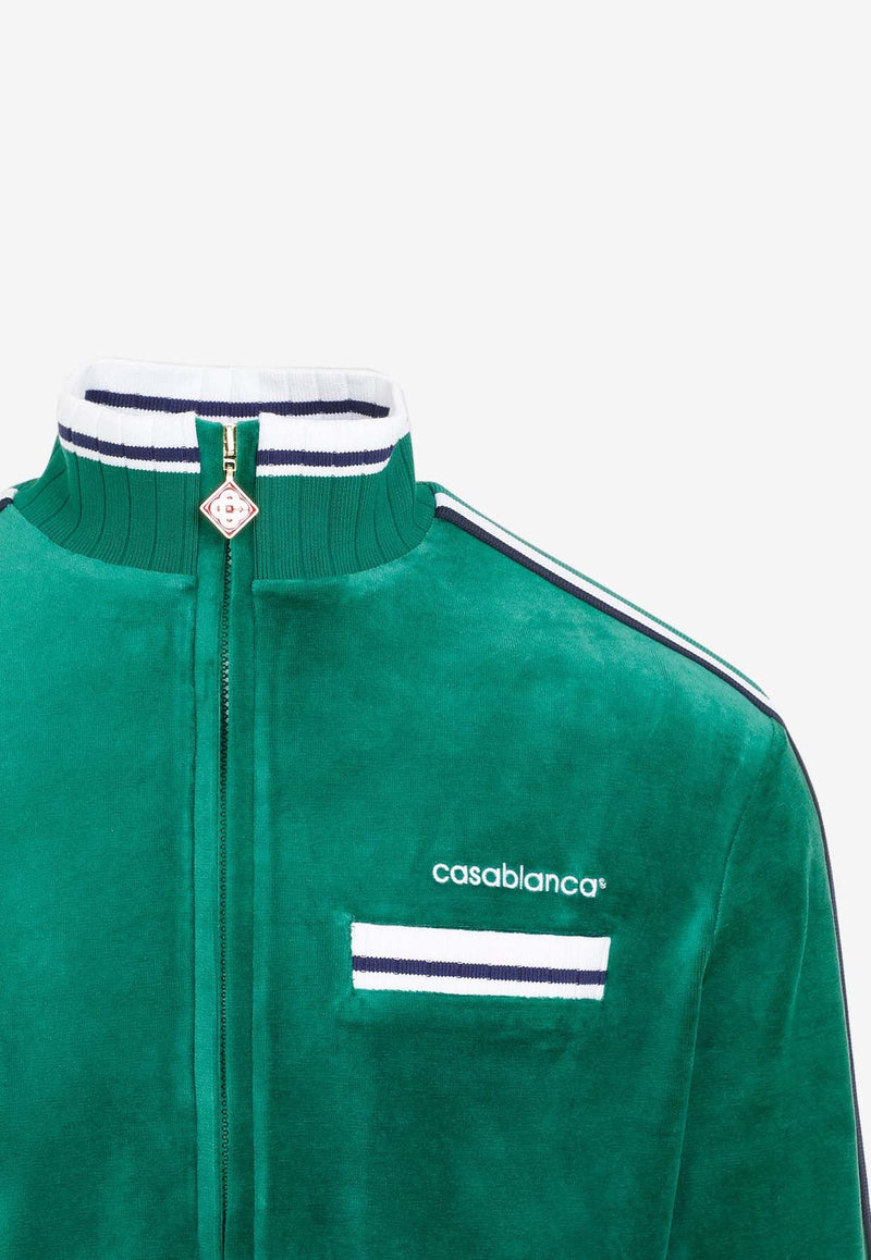 Logo Velour Track Jacket