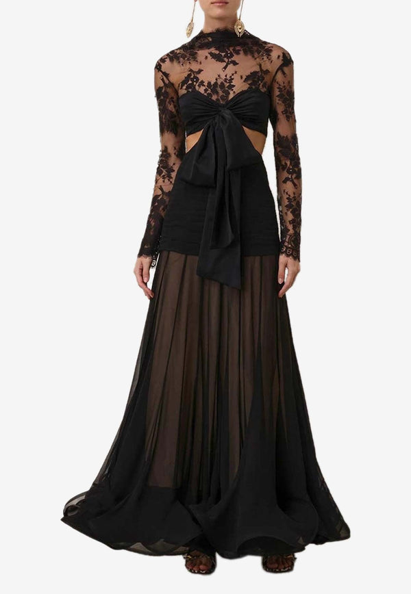 Illustration Flounce Lace Gown