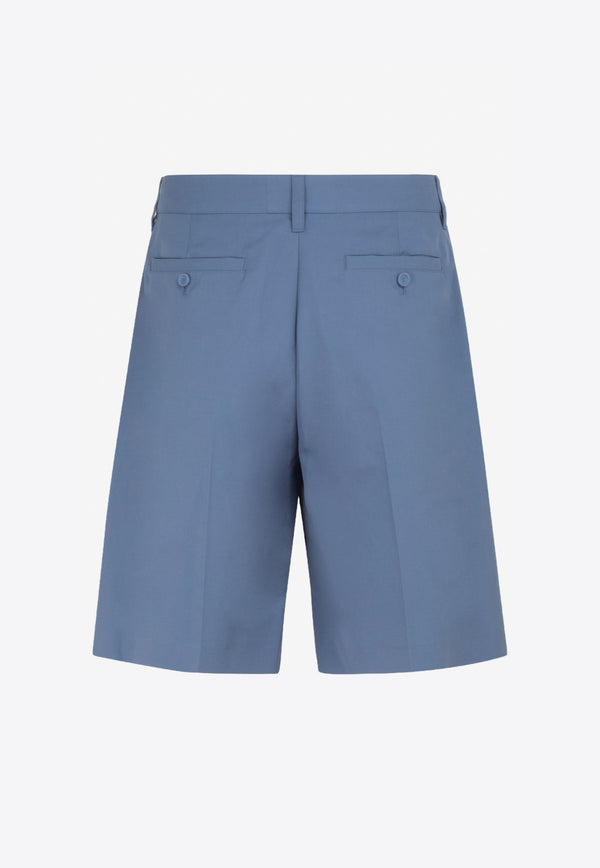 Front-Pleat Chino Shorts