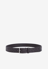 Intrecciato Weave Leather Belt