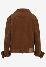 Logo Patch Corduroy Jacket