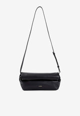 Small Rollup Leather Shoulder Bag