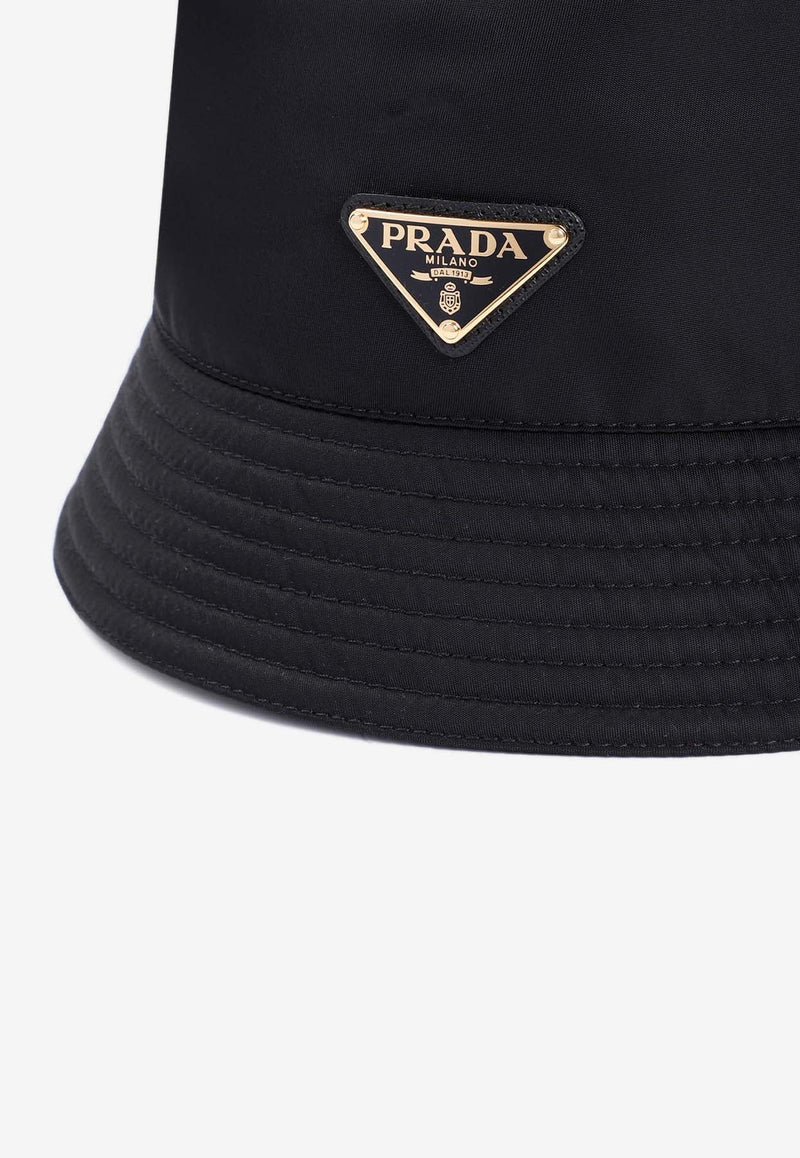 Logo Plaque Re-Nylon Bucket Hat