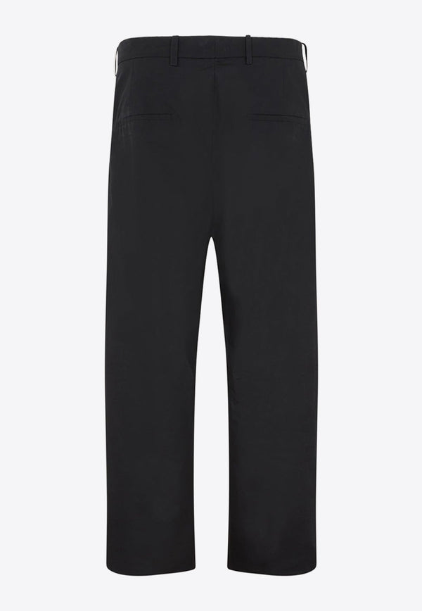 Straight-Leg Cropped Pants