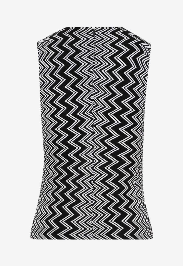 Zig Zag Knit Tank Top