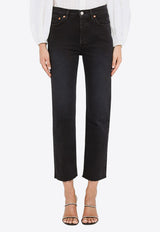 Straight-Leg Cropped Jeans