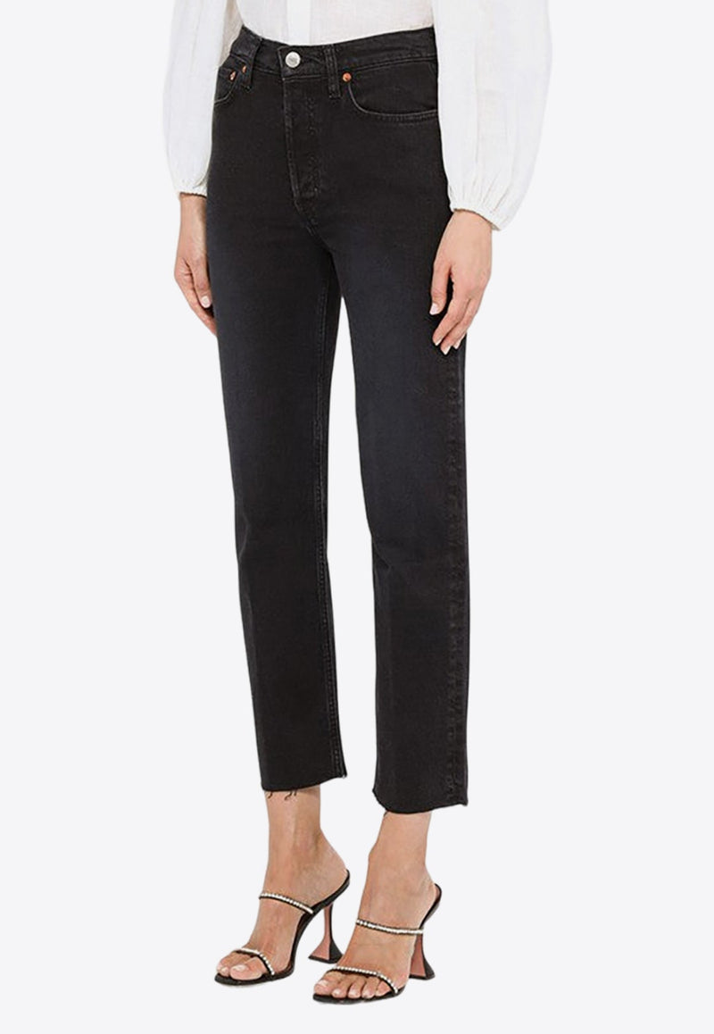 Straight-Leg Cropped Jeans