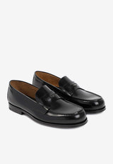 Logo-Plaque Patent Leather Loafers