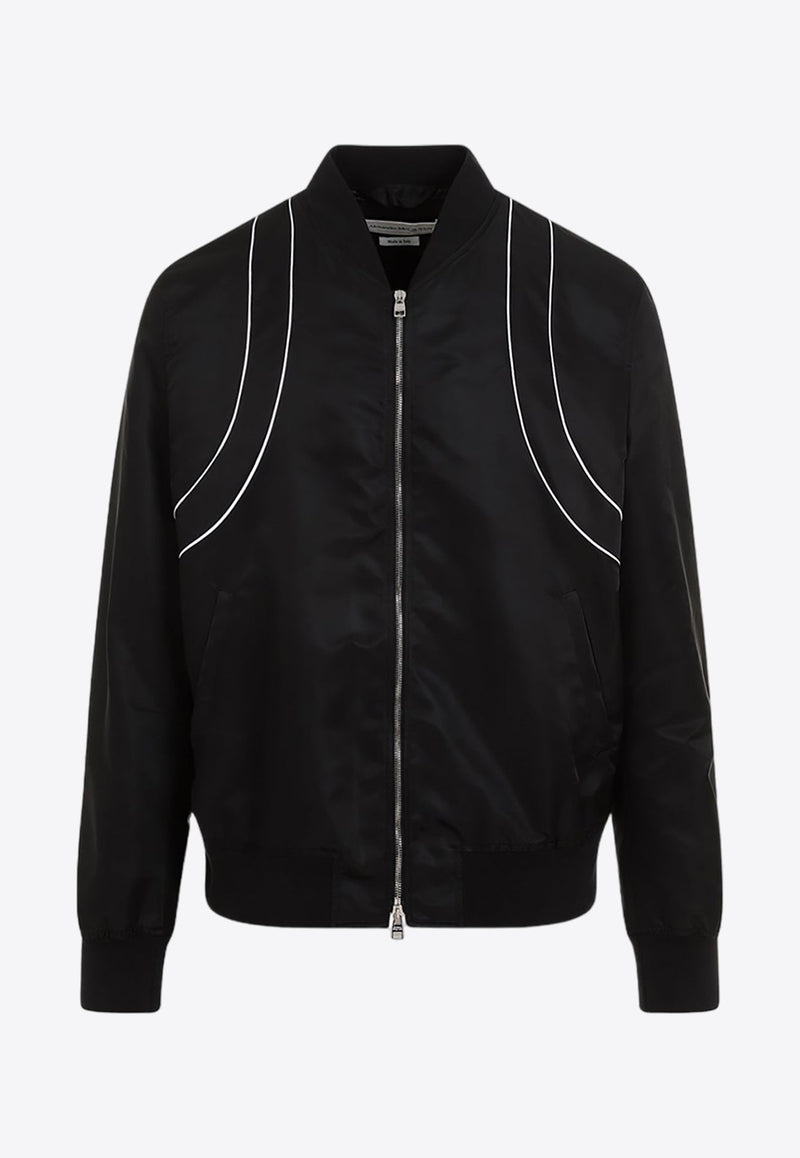 Piping Harness Bomber Jacket