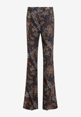 Paisley Print Cady Pants