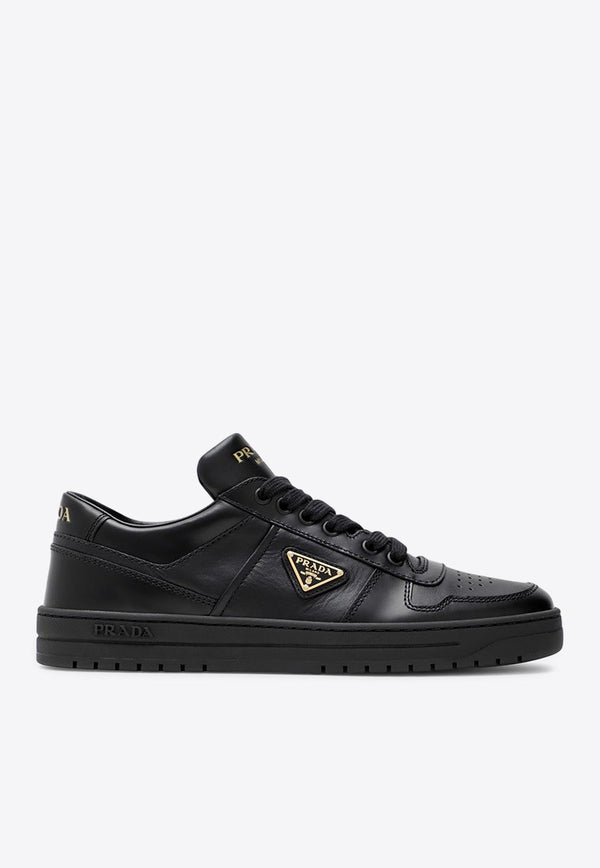 Downtown Logo Leather Sneakers