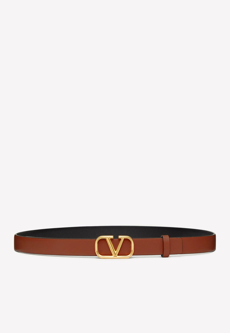 VLogo Reversible Leather Belt