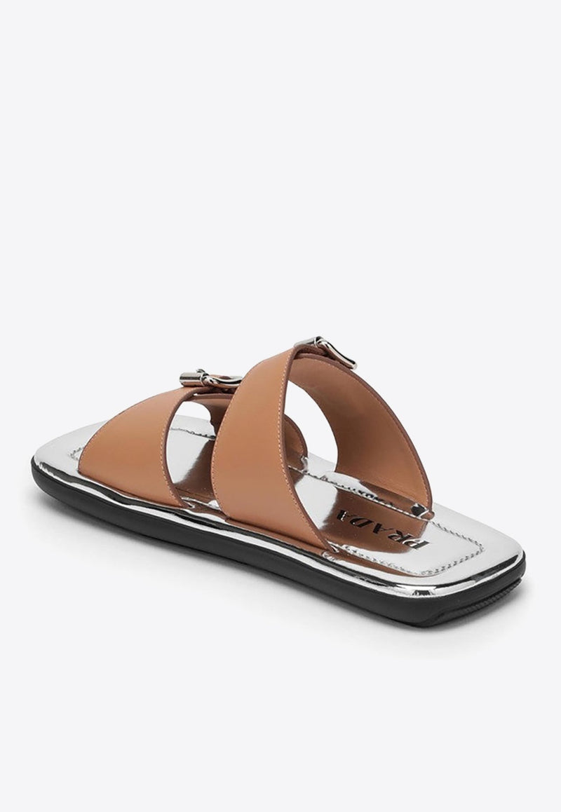 Logo Leather Sandals