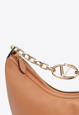 Medium VLogo Moon Leather Hobo Bag