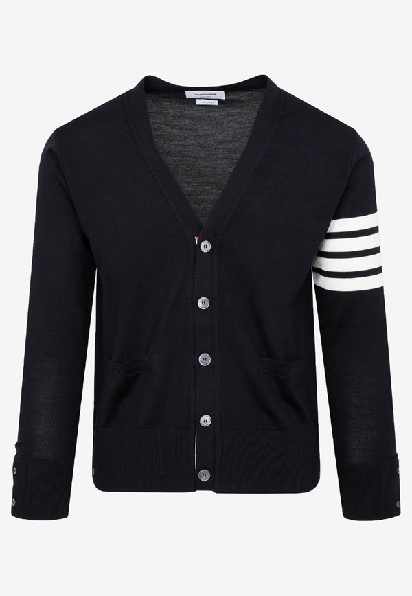 4-bar Stripe Wool Cardigan