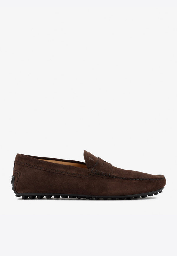 Gommino Penny Loafers in Suede Leather