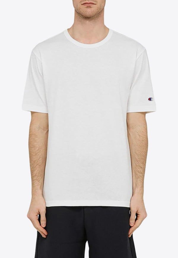 Reverse Weave Basic Crewneck T-shirt