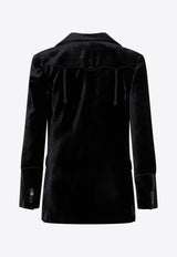 Walker Peak-Lapeled Velvet Blazer