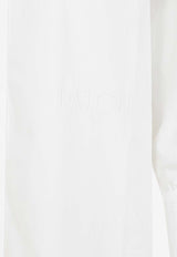 Logo-Embroidered Mini Shirt Dress