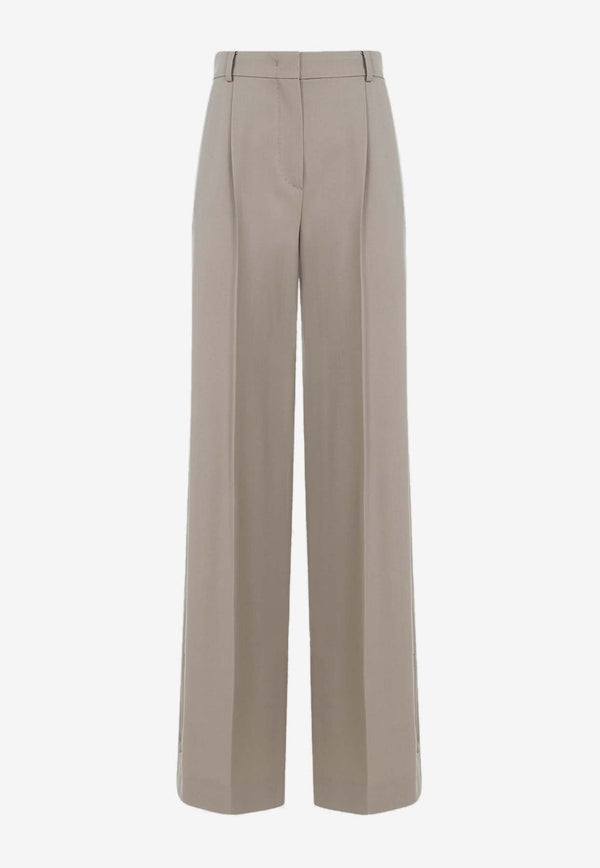 Segale Straight-Leg Wool-Blend Pants